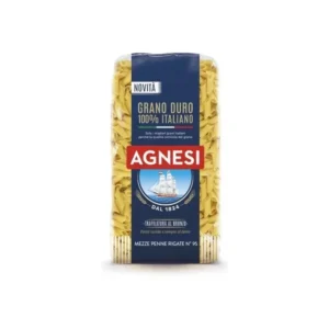 Agnesi Mezze Penne Rigate Pasta 95 500g x 24