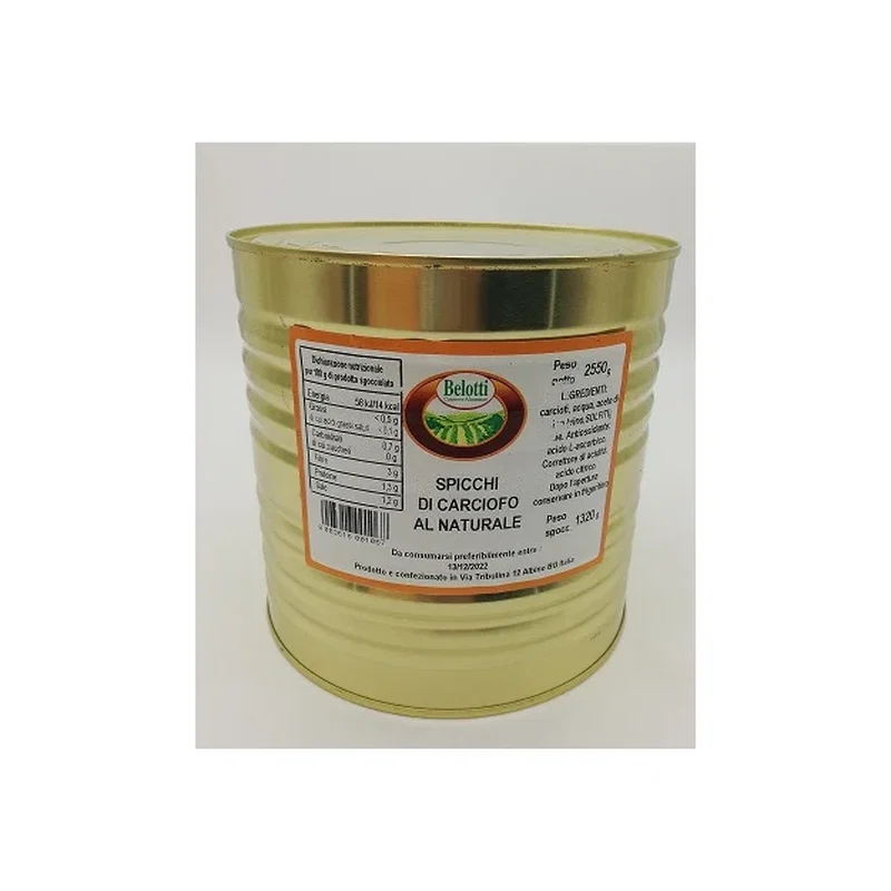 belotti artichoke wedges tin 2 55kg x 3 131775 PickingCherry.com