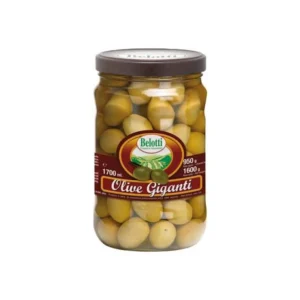 Belotti Giant Green Olives Jar 1.6kg x 6