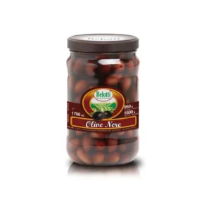 Belotti Whole Black Olives Jar 1.6kg x 6