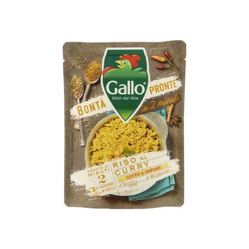 Bonta'Pronte Gallo Riso Curry 250g x 6 1 Bonta'Pronte Gallo Riso Curry 250g x 6