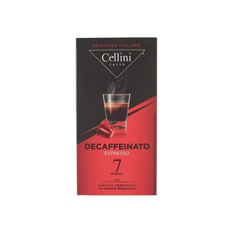 cellini decaffeinated coffee pods x10 55g 119054 PickingCherry.com