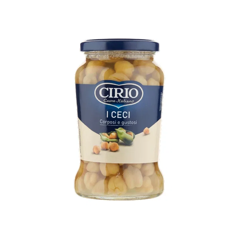 cirio boiled chickpeas jar 370g x 12 191001 PickingCherry.com