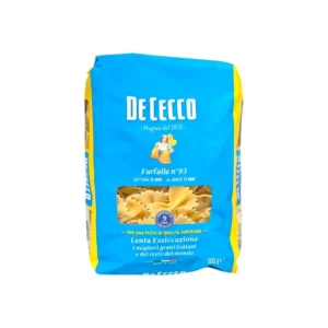De Cecco Farfalle Pasta 93 500g x 24