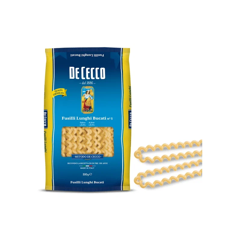 De Cecco Fusilli Lunghi Bucati Pasta 05 500g x 24 1 De Cecco Fusilli Lunghi Bucati Pasta 05 500g x 24