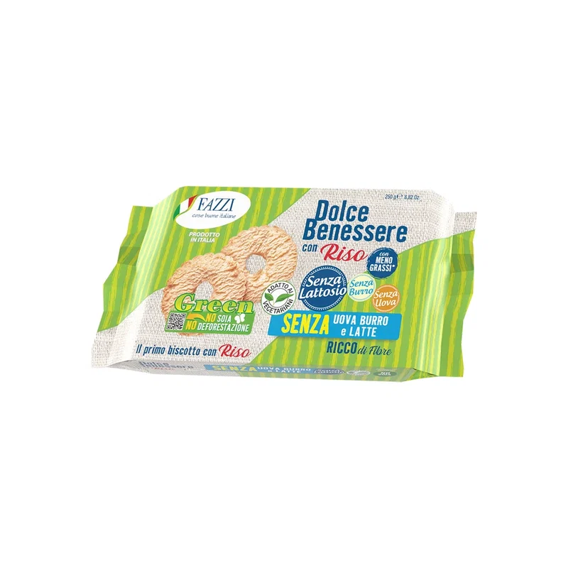Fazzi Dolce Benessere Egg-Milk-Soy-Free Biscuits 250g x 12 1 Fazzi Dolce Benessere Egg-Milk-Soy-Free Biscuits 250g x 12