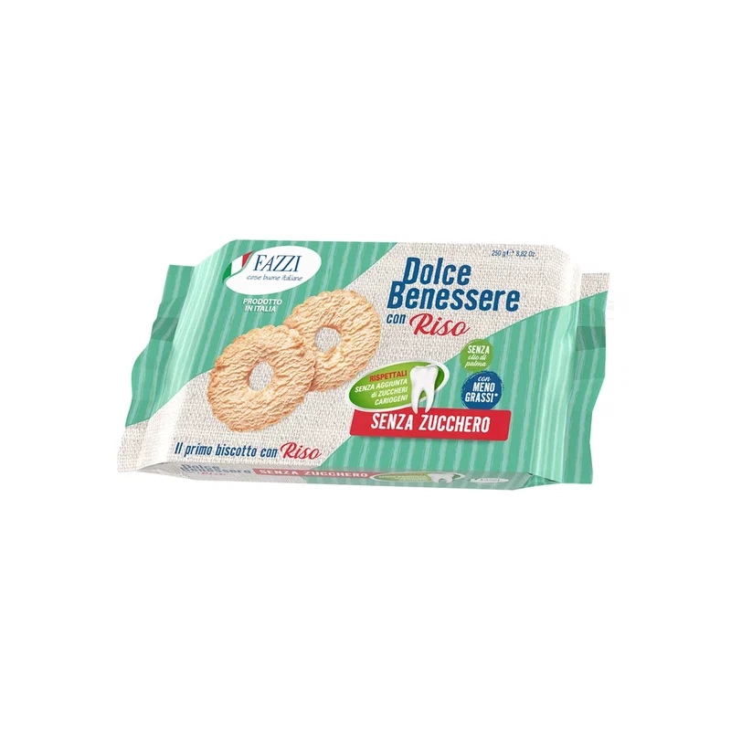Fazzi Dolce Benessere Sugar-Free Biscuits 250g x 12 1 Fazzi Dolce Benessere Sugar-Free Biscuits 250g x 12