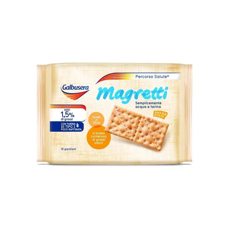 Galbusera Magretti Crackers 380g x 6 1 Galbusera Magretti Crackers 380g x 6