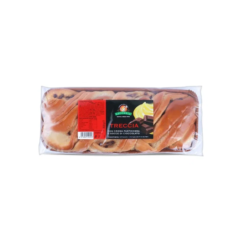 Gecchele Treccia Chocolate-Cream Cake 300g x 6 1 Gecchele Treccia Chocolate-Cream Cake 300g x 6
