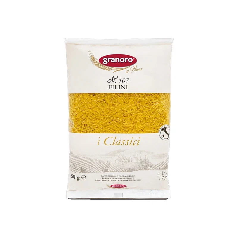Granoro Filini Pasta Sem.107 500g x 24 1 Granoro Filini Pasta Sem.107 500g x 24