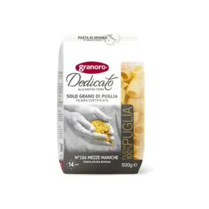 Granoro Mezze Maniche Pasta Spec.186 500g x 20