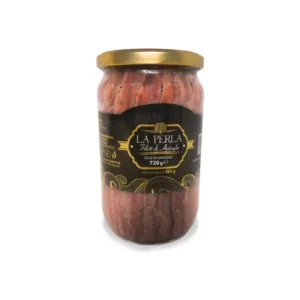 La Perla Anchovy Fillets In Sunflower Oil Jar 720g x 6