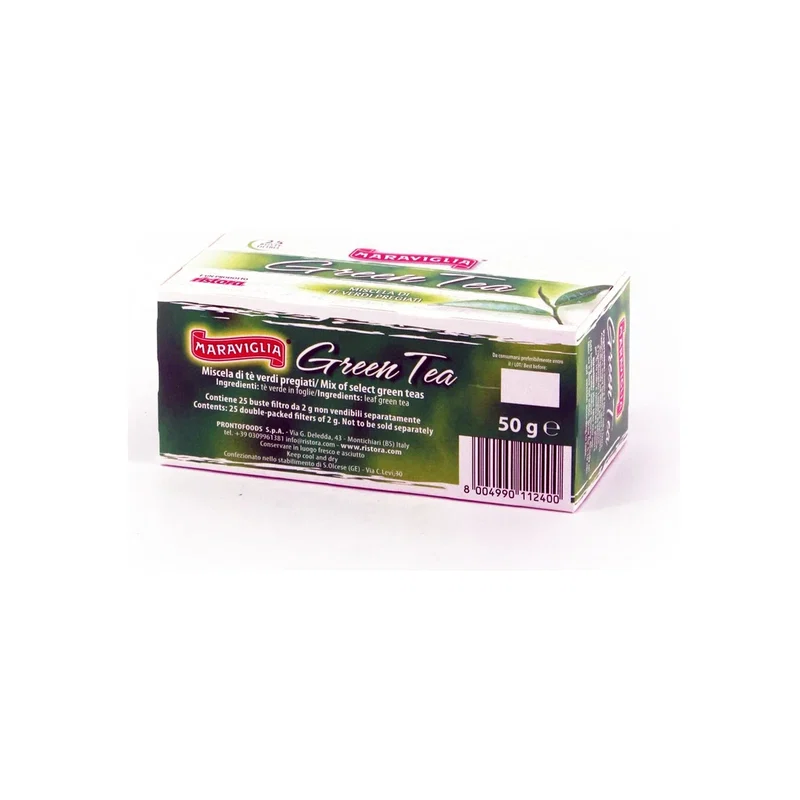 Maraviglia Green Tea 25 Teabags 50g x 10 1 Maraviglia Green Tea 25 Teabags 50g x 10