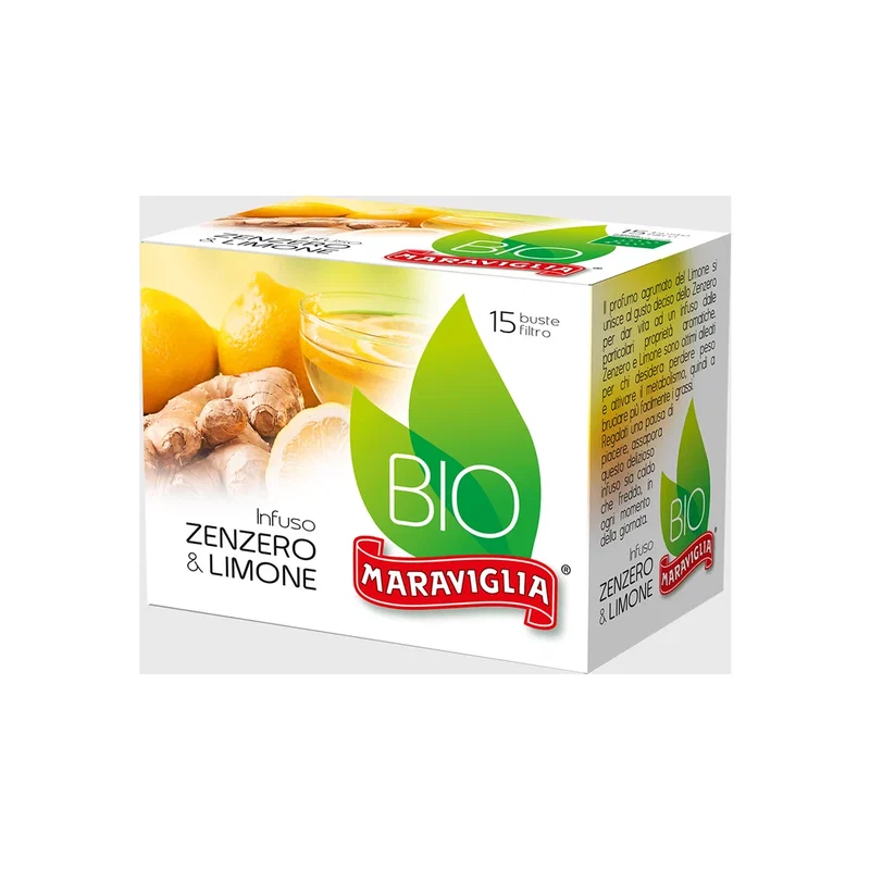 Maraviglia Organic Ginger/Lemon Infusion 15 Teabags 35g x 6 12 maraviglia organic ginger lemon infusion 15 teabags 35g x 6 159443 PickingCherry.com
