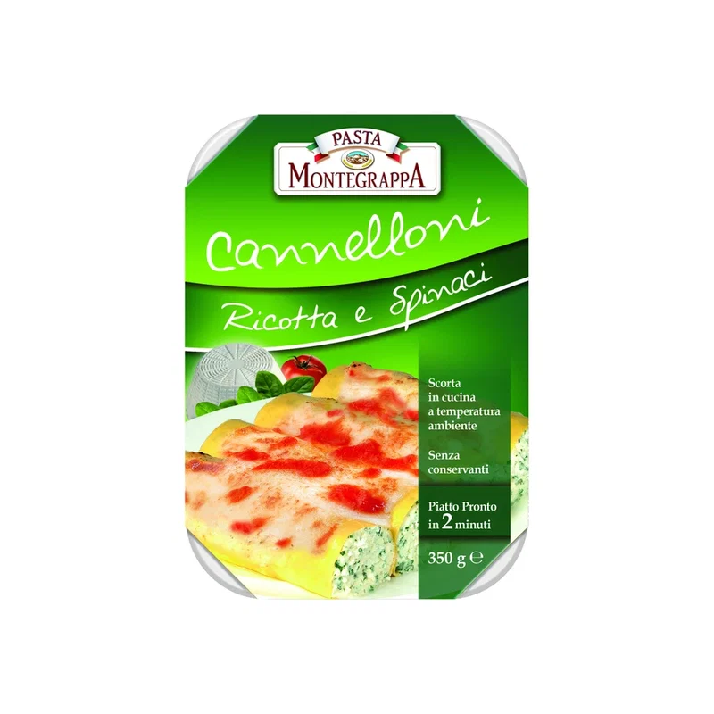Montegrappa Spinach-Ricotta Cannelloni 350g x 12 1 Montegrappa Spinach-Ricotta Cannelloni 350g x 12