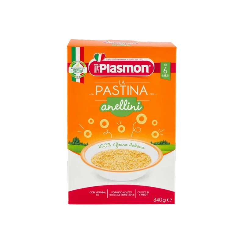 Plasmon Anellini Pasta Soup Baby Food 02 300g x 12 1 Plasmon Anellini Pasta Soup Baby Food 02 300g x 12