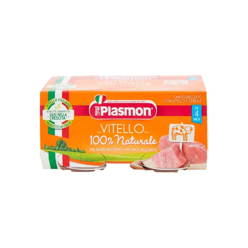 Plasmon Chicken-Veal Meat Baby Formula 0.080X2 160g x 12 1 Plasmon Chicken-Veal Meat Baby Formula 0.080X2 160g x 12