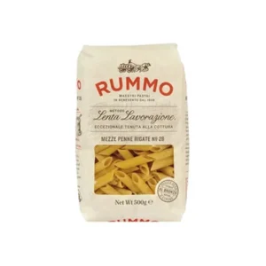 Rummo Mezze Penne Rigate Pasta F28 500g x 16