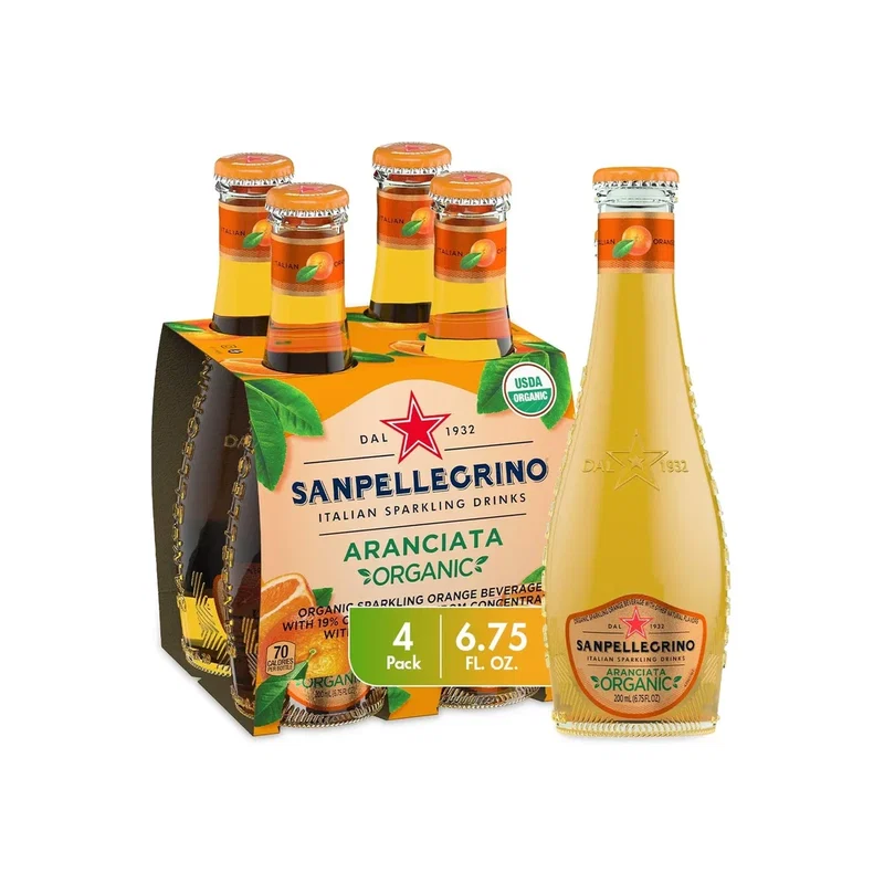 S.Pellegrino Organic Bitter Orangeade 0.2Lx4 Vap x 6