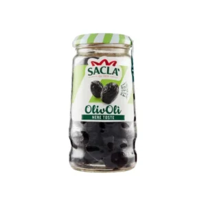 Sacla' Black Toste Olives Jar 314g x 12