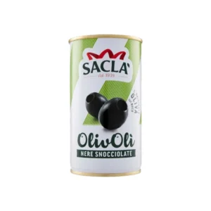 Sacla' Pitted Black Olives Tin 330g x 12