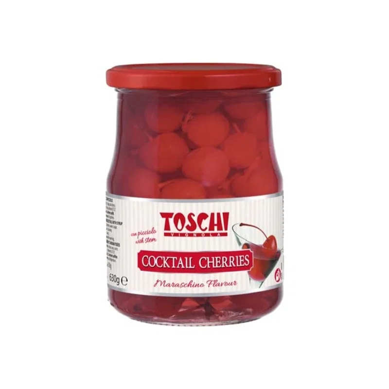 toschi red cocktail cherries 630g x 6 194154 PickingCherry.com