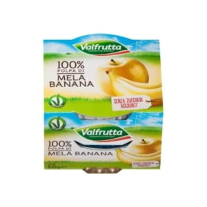 Valfrutta Apple-Banana Mousse x2 200g x 12