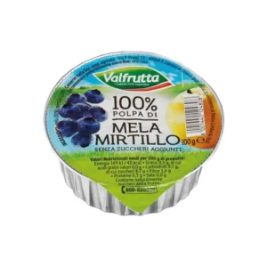 Valfrutta Apple-Blueberry Mousse x2 200g x 12