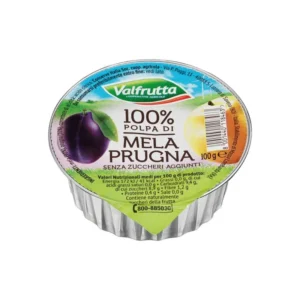Valfrutta Apple-Plum Mousse x2 200g x 12