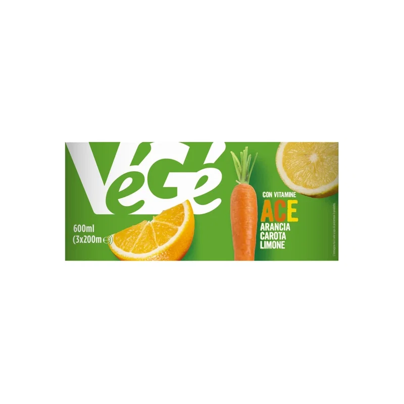 Vege' Ace Orange-Carrot-Lemon Drink 0.2Lx3 x 8 1 Vege' Ace Orange-Carrot-Lemon Drink 0.2Lx3 x 8