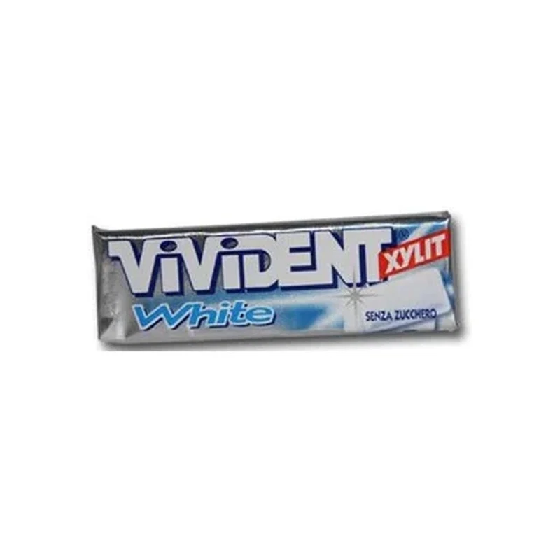 Vivident Xylit White Peppermint Stick Chewing Gum x 40 1 Vivident Xylit White Peppermint Stick Chewing Gum x 40