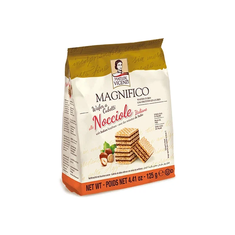 Wafer Cubetti Vicenzi Nocciole 125g x 9 1 Wafer Cubetti Vicenzi Nocciole 125g x 9