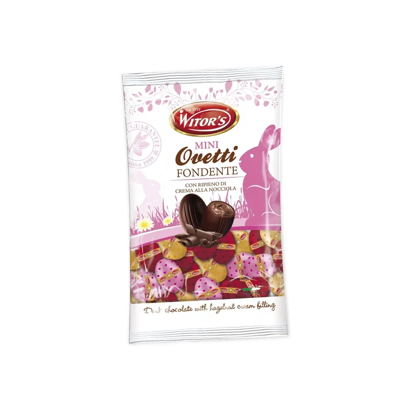 Witor Mini Dark-Hazelnut-Chocolate Eggs 115g x 40 1 Witor Mini Dark-Hazelnut-Chocolate Eggs 115g x 40